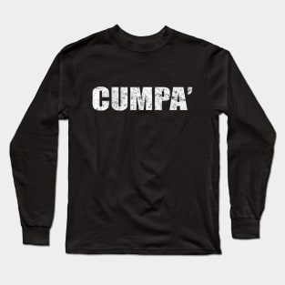 Cumpà Sicilian Word Sicily Sicilia Funny Gift Regalo Long Sleeve T-Shirt